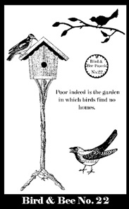 Bird & Bee Paperie Stamp Set 22 small