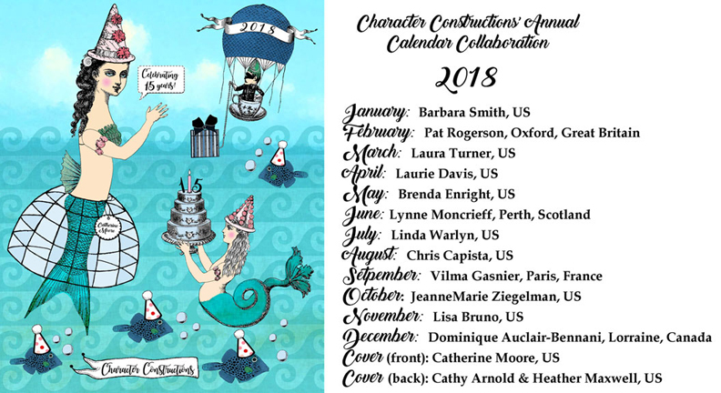 Character Constructions 2018 Planner Calendar