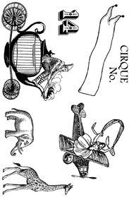 Cirque Stamp Set 14 small