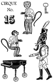 Cirque Stamp Set 15 small