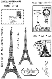 Paris Flea Stamp Set 7
