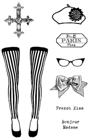 Paris Flea Stamp Set 8 small