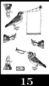 Queen of Tarts Stamp Set 15 small