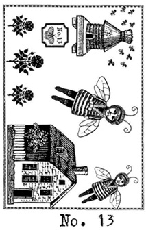 The Bee Keeper's Tea Stamp Set 13 small