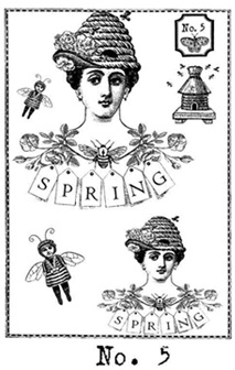 The Bee Keeper's Tea Stamp Set 5 small