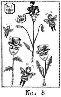 The Bee Keeper's Tea Stamp Set 8 small