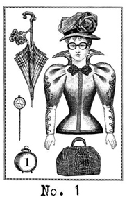 Steampunk Woman Stamp