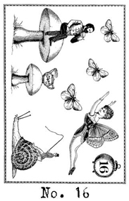 Timekeeper's Garden Stamp Set 16 small